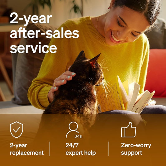 Automatic Cat Feeder, WiFi Rechargeable Food Dispenser, Battery - Operated With 30 - Day Life, AIR 2.4G Timed Pet Feeder for Dog, 2L Auto Feeder, White