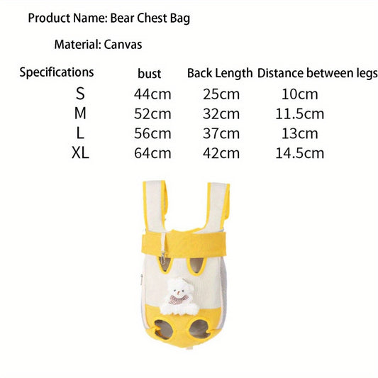 Pet Backpack for Cats, Legs Out Cat Carrier Bag, Breathable Pet Front and Back Carrier for Outdoor