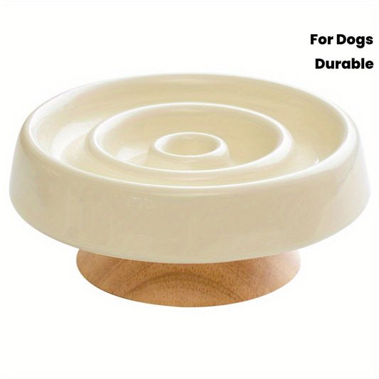 Ergonomic Ceramic Slow Feeder Bowl for Dogs & Cats - Anti-Choke Safety Design, Ergonomic Neck Support, Durable Food & Water Dish for Pet Dining, Anti-Scratch & Spill-Proof Kitchen & Dining Table, Pet Slow Feeder, Ergonomic Feeder, Scratchresistant Finish