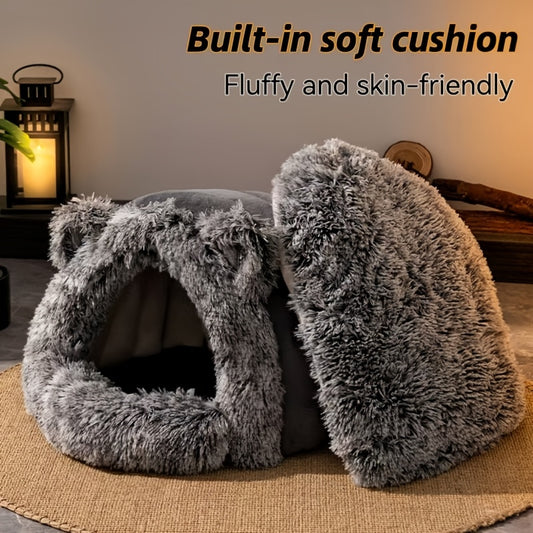 Suitable for winter pets, cat beds, cat houses, warm and comfortable, suitable for small and medium-sized cats and dogs, Pet Bed, Cozy Pet House, Stylish Pet Bed, Classic Design, Soft Material, Snug Pet Nest, Cat Owners, Medium Pet Owners