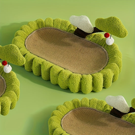 Agave Sword-shaped Money Tree Design Cat Scratch Board Nest Pet Supplies, Adds Fun to Home Decor. Place It In The Bedroom Or Living Room; It Serves As Both A Toy And A Cozy Spot for Cats While Also Being An Eye-catching Decoration That Can Be Reused