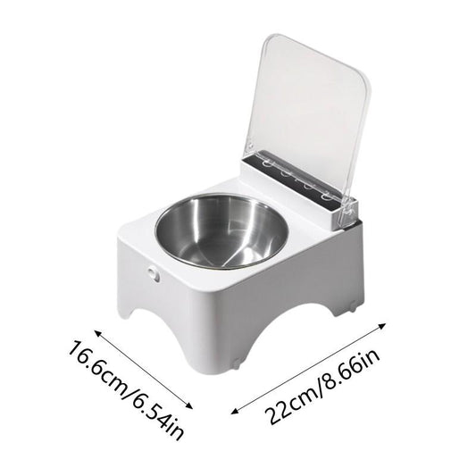 Smart Pet Feeder Bowl with Infrared Sensor Automatic Lid Food Dispenser for Cats Dogs