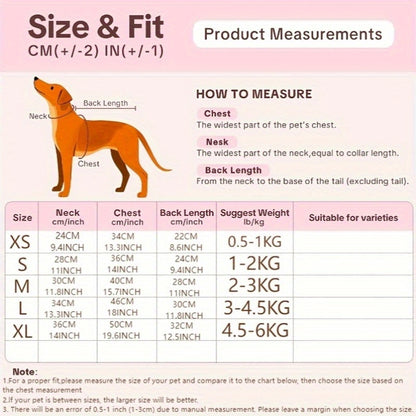 Warm Fleece Cat Sweater - Adorable Korean-Style Pet Jumper for Small to Medium Breeds, Hand Wash Only