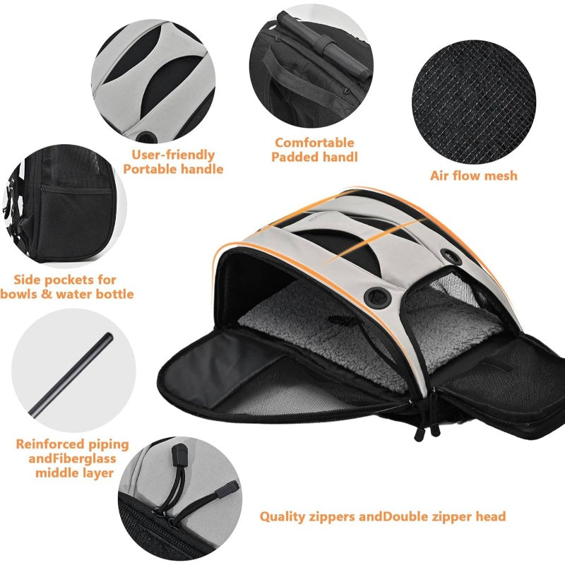 Security Privacy Backpack Kitten Carry Bag Chihuahua Puppy Weekend Travel Backpack Small Overnight Hamster\Cats\Rabbit Comfortable Travel Backpack Small Pet