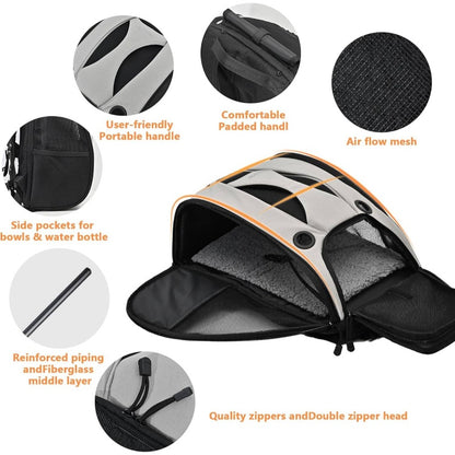 Security Privacy Backpack Kitten Carry Bag Chihuahua Puppy Weekend Travel Backpack Small Overnight Hamster\Cats\Rabbit Comfortable Travel Backpack Small Pet