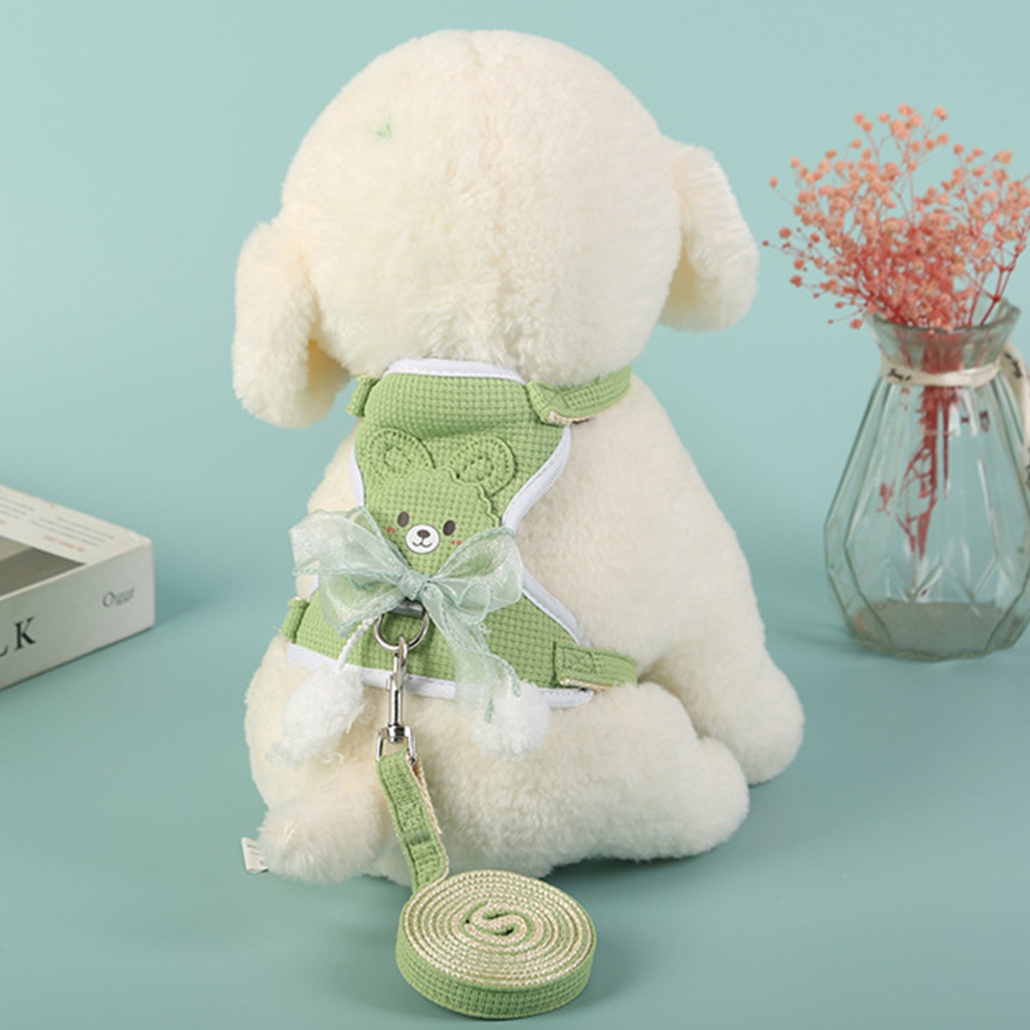 Dog Harness with Leash Adjustable Cat Vest Harness Vest for Small Medium Dogs Cats