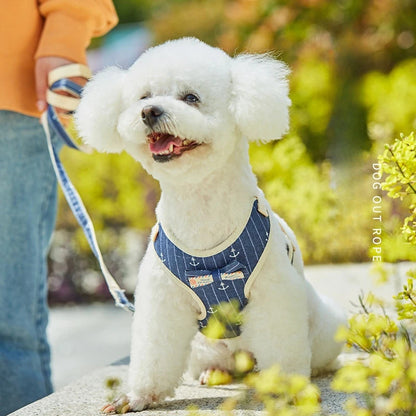 Cat Chest Harness Leash Set with Bow Tie Vest Styles Pet Chest Harness Suitable for Walking Cats and Puppies Leash