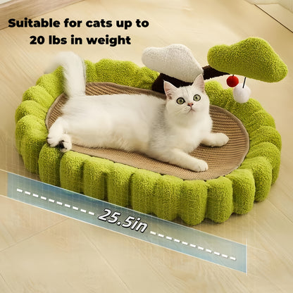 Agave Sword-shaped Money Tree Design Cat Scratch Board Nest Pet Supplies, Adds Fun to Home Decor. Place It In The Bedroom Or Living Room; It Serves As Both A Toy And A Cozy Spot for Cats While Also Being An Eye-catching Decoration That Can Be Reused