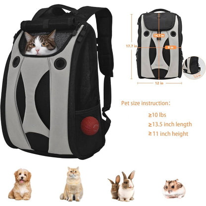 Security Privacy Backpack Kitten Carry Bag Chihuahua Puppy Weekend Travel Backpack Small Overnight Hamster\Cats\Rabbit Comfortable Travel Backpack Small Pet