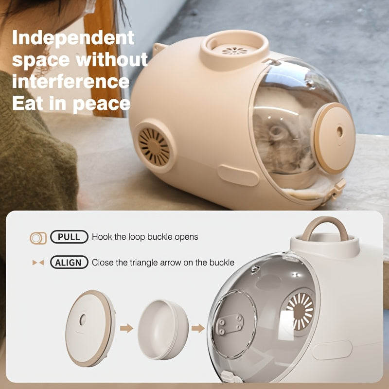 Breathable Cat Backpack Breathable & Ventilated 24L Submarine Cat Backpack Carrier | 1pc Space Capsule for Small Medium Cats, Dogs, Puppies - Perfect for Traveling, Camping, Outdoors, Walking