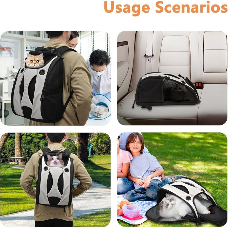 Security Privacy Backpack Kitten Carry Bag Chihuahua Puppy Weekend Travel Backpack Small Overnight Hamster\Cats\Rabbit Comfortable Travel Backpack Small Pet