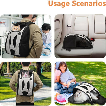 Security Privacy Backpack Kitten Carry Bag Chihuahua Puppy Weekend Travel Backpack Small Overnight Hamster\Cats\Rabbit Comfortable Travel Backpack Small Pet