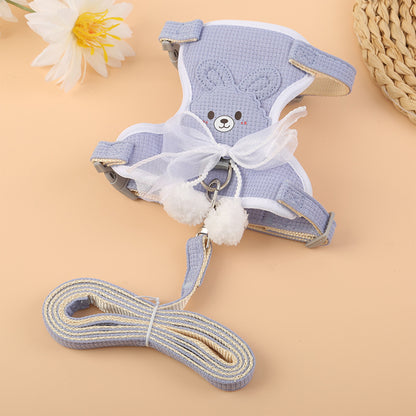 Dog Harness with Leash Adjustable Cat Vest Harness Vest for Small Medium Dogs Cats