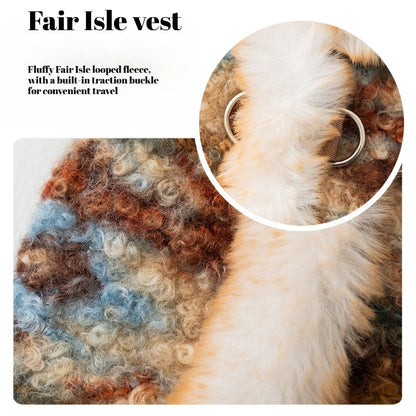 Autumn and Winter Thickened Fleece Pet Clothes for Dogs and Cats | Island Style Warm Knit Fabric, Polyester, Pullover Style, Suitable for , Toy, and Small to Medium Breeds