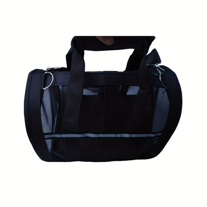 Foldable Pet Travel Tote with a Secure Zipper Lock | Large Breathable Mesh Pet Carrier, Suitable for Cats And Dogs | Portable Fabric Sling Bag, Ideal for Outdoor Trips, Hiking, And Vet Visits
