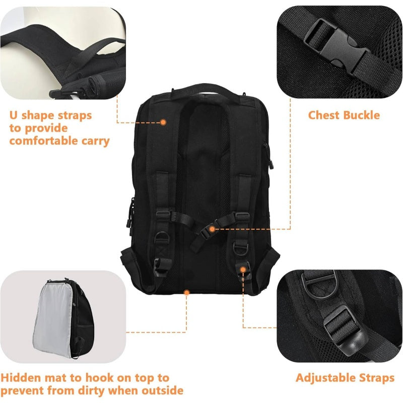 Security Privacy Backpack Kitten Carry Bag Chihuahua Puppy Weekend Travel Backpack Small Overnight Hamster\Cats\Rabbit Comfortable Travel Backpack Small Pet