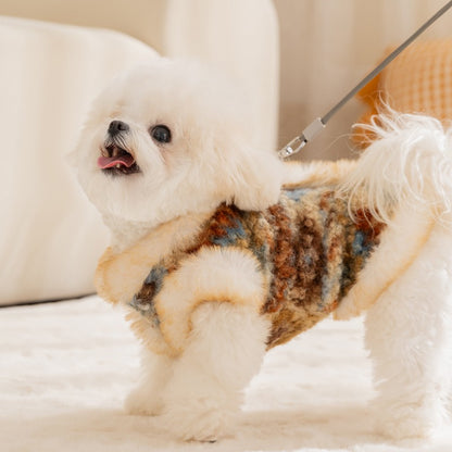 Autumn and Winter Thickened Fleece Pet Clothes for Dogs and Cats | Island Style Warm Knit Fabric, Polyester, Pullover Style, Suitable for , Toy, and Small to Medium Breeds