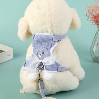 Dog Harness with Leash Adjustable Cat Vest Harness Vest for Small Medium Dogs Cats