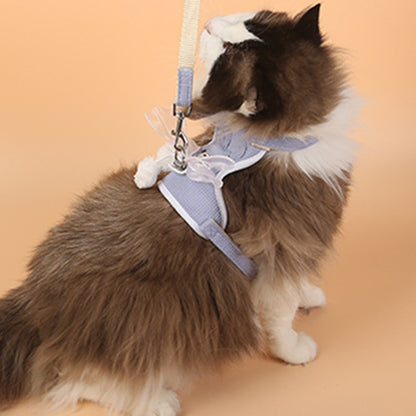 Dog Harness with Leash Adjustable Cat Vest Harness Vest for Small Medium Dogs Cats