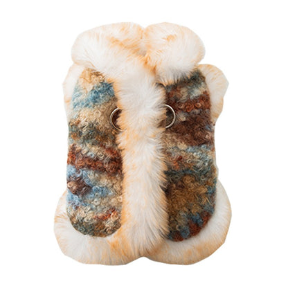 Autumn and Winter Thickened Fleece Pet Clothes for Dogs and Cats | Island Style Warm Knit Fabric, Polyester, Pullover Style, Suitable for , Toy, and Small to Medium Breeds